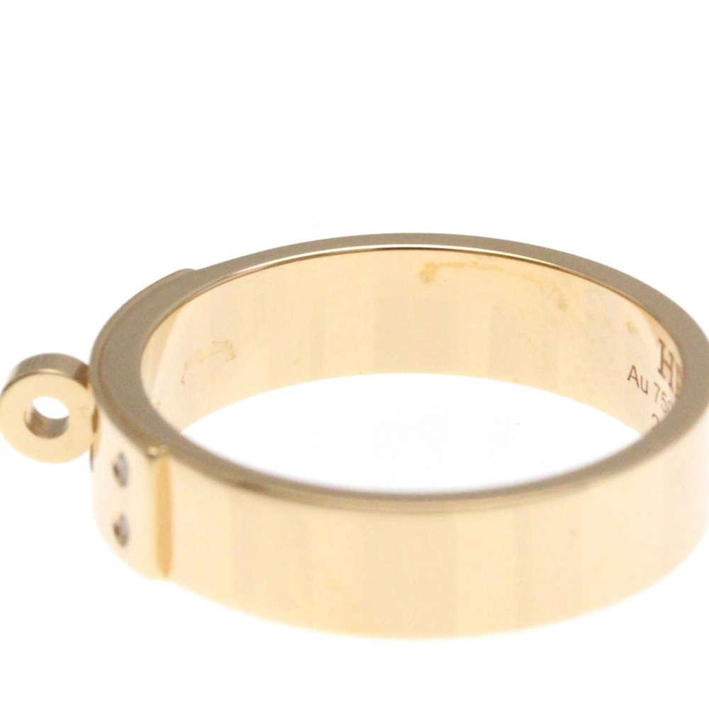 Hermes Kelly Diamond Ring Pink Gold (18K) Fashion Diamond Band Ring Pink Gold - Picture 6 of 10